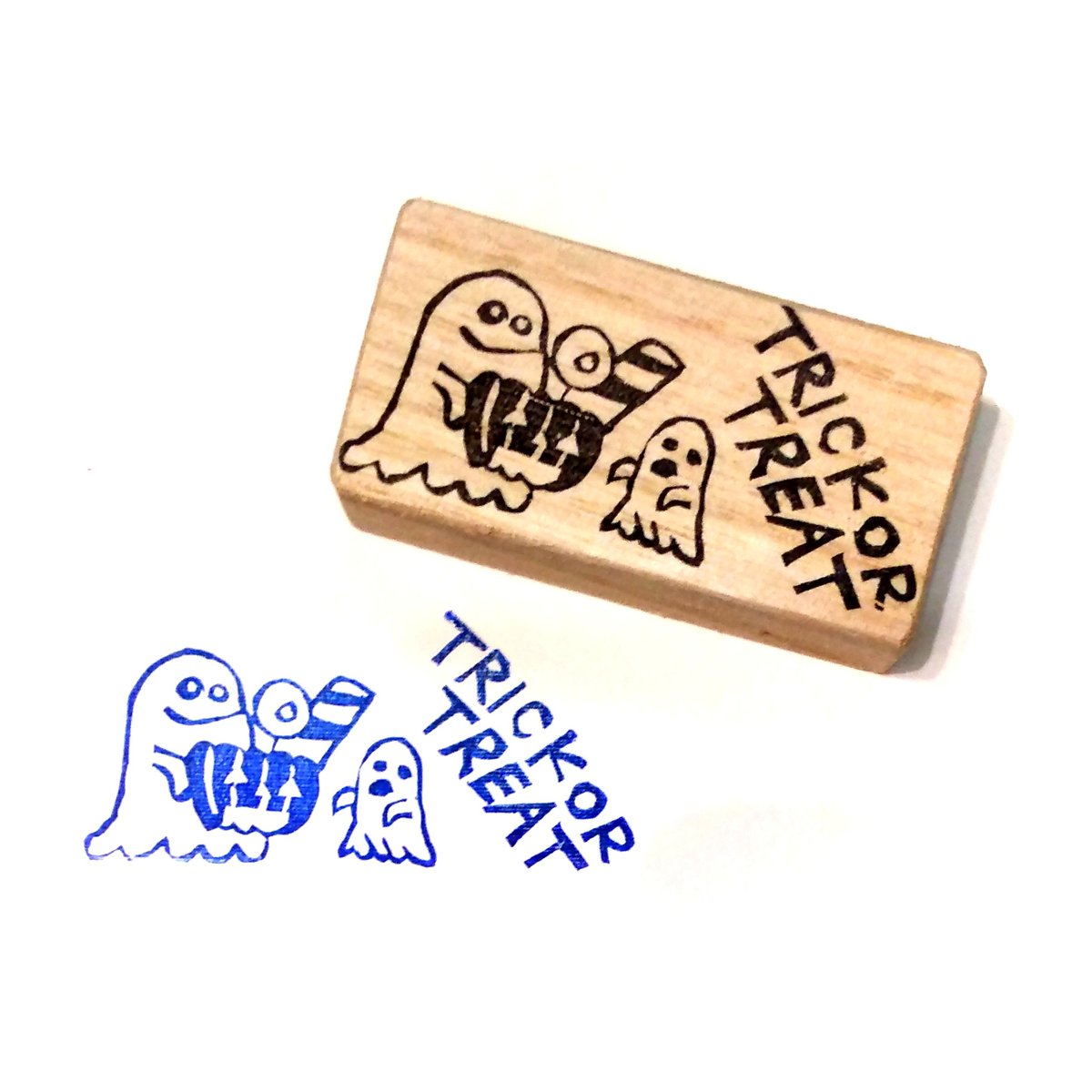 H1907.消しゴムはんこ(スタンプ)オバケ TRICK OR TREAT3 | FEE