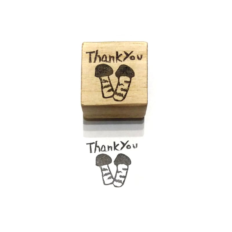 消しゴムはんこNo.376 柴犬 thank you 消しゴムはんこNo.376 柴犬 thank you