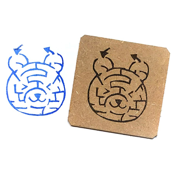 くま カフェ ちびくまと植木鉢 No.202 消しゴムはんこ 消しゴムはんこ 手帳遊び スタンプ stamp 消しゴムハンコ 文房具・ステーショナリー