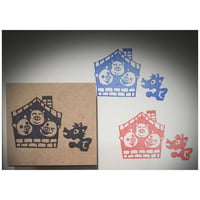 H63.消しゴムはんこ(スタンプ)3匹のこぶた 童話