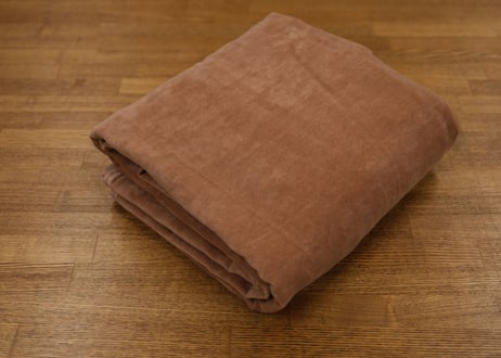 【カット済みアウトレット品】和紙/コットンベルベット（柿渋色）98cm×2m