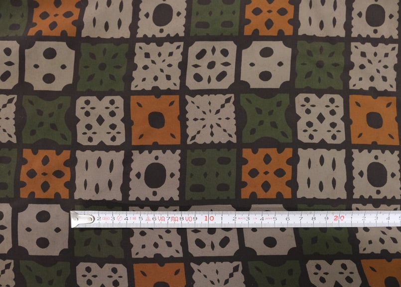 ジョーゼットベルベット 裏プリント ビンテージ風 | ベルベット生地