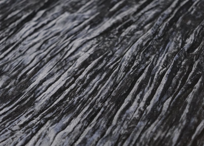 レーヨンベルベット(ブラック) 112cm幅 縦シワ加工 | ベルベット生地