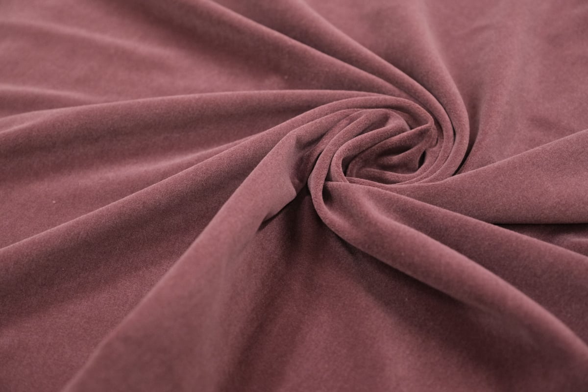 【至高のアート】ヴィンテージ ベルベット調 フーデッドコート 総柄 唯一無二 コットンウールベルベット（藤色） | ベルベット生地専門店 山崎ビロード