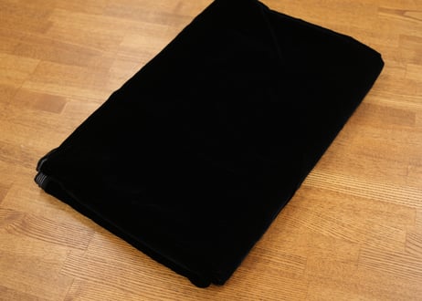 【カット済みアウトレット品 】レーヨンベルベット（ブラック）