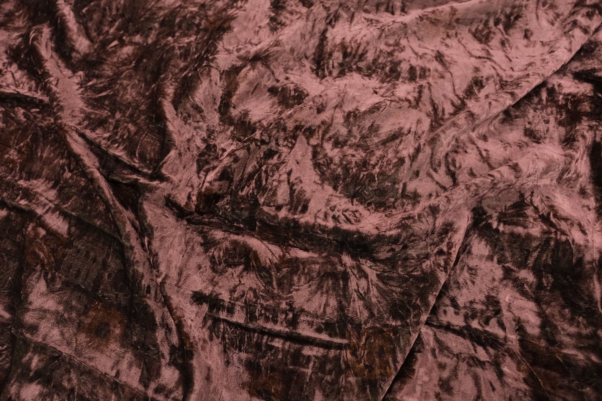 ジョーゼットベルベット 裏プリント ビンテージ風 | ベルベット生地