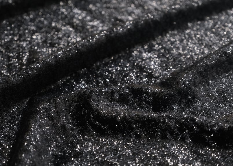 フィルムラメベルベット(ブラック)92cm幅 | ベルベット生地専門店 山崎