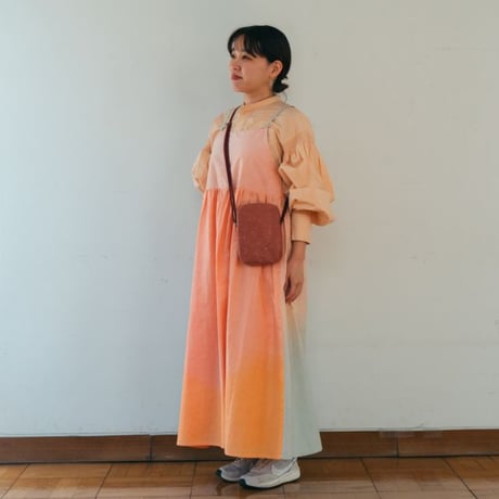 スクエアポシェット テラコッタ