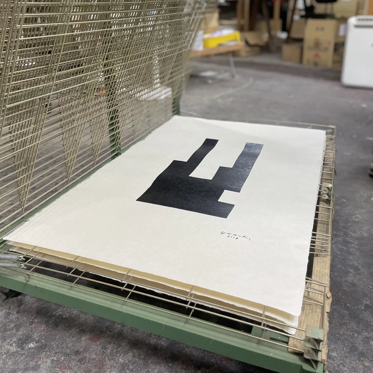 SAMIRO YUNOKI SIWA シルクスクリーン作品 楮（こうぞ） 06 | SIWA