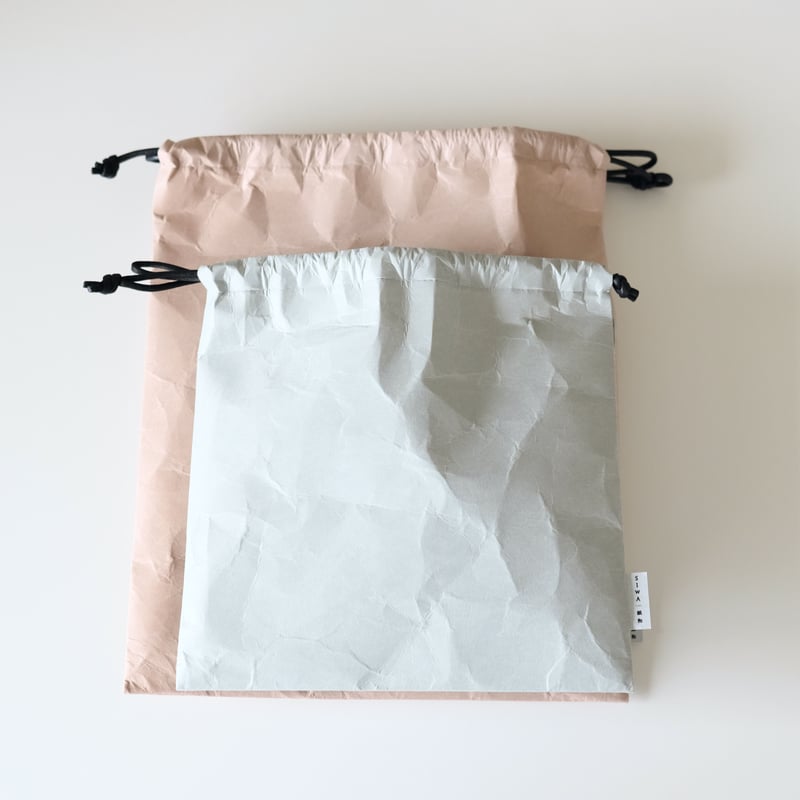 巾着M グレー | SIWA | 紙和 公式ONLINE STORE