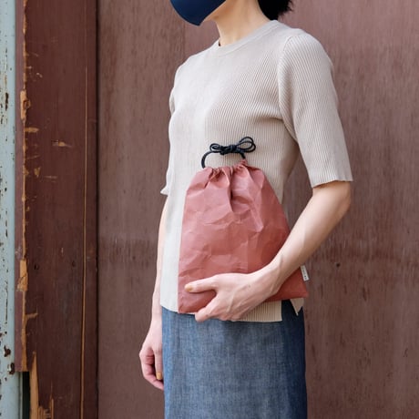 巾着M テラコッタ