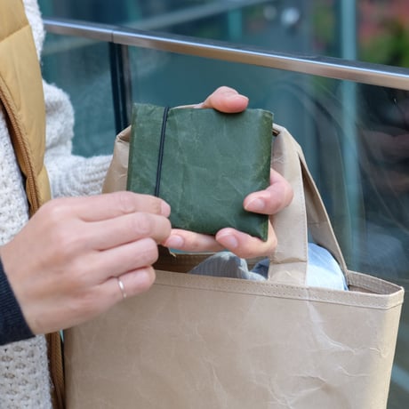 2つ折り財布 ダークグリーン