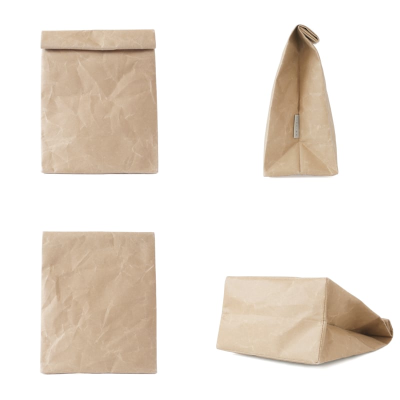 VAN紙袋デザイン幌布クラッチバック 送料無料 クラッチなのに大容量