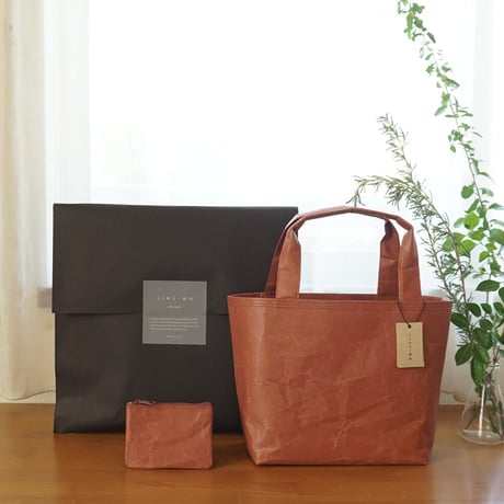 SIWA gift ミニバッグとコインケース wide テラコッタ