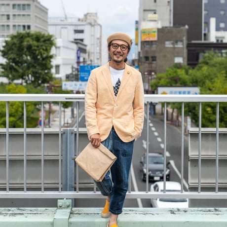 クラッチバッグwide ブラウン