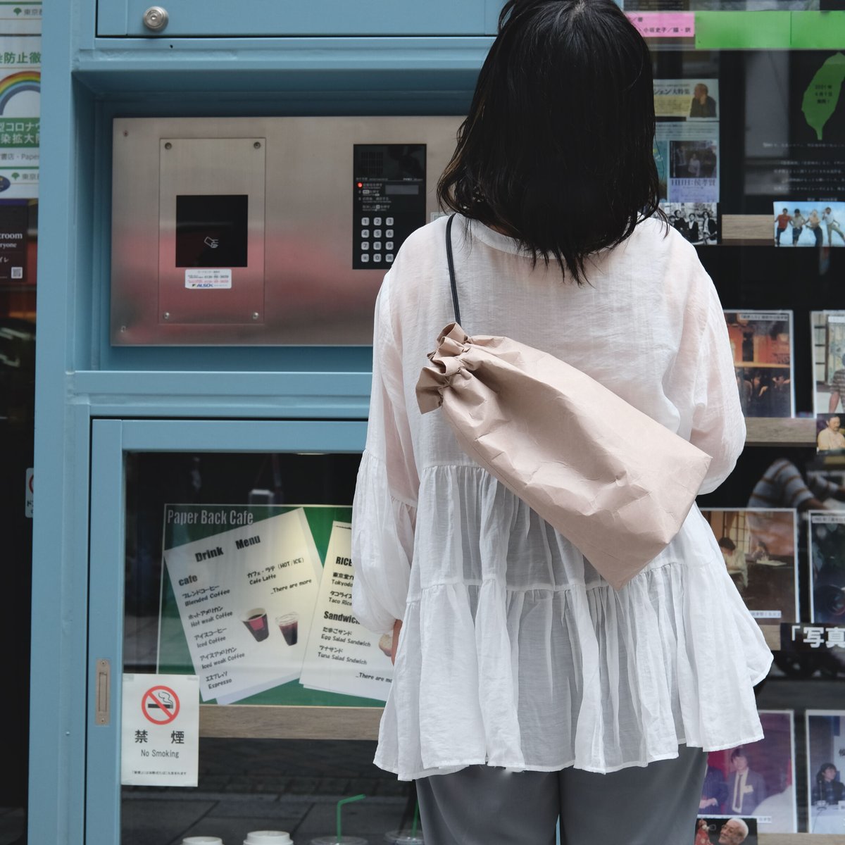 巾着マチ付きlong ダークピンク | SIWA | 紙和 公式ONLINE STORE