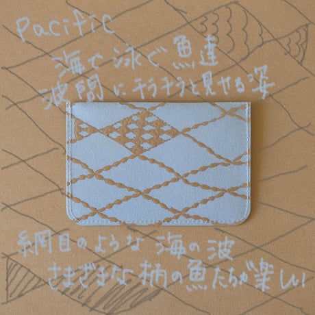 SIWA×URUSHI パスケース mina perhonen pacific