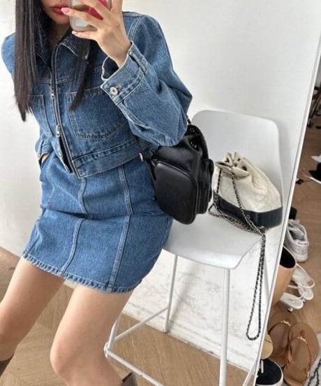 デニムジャケット＆ワンピース セットアップ