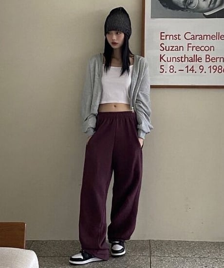 ドローストリング スウェットパンツ