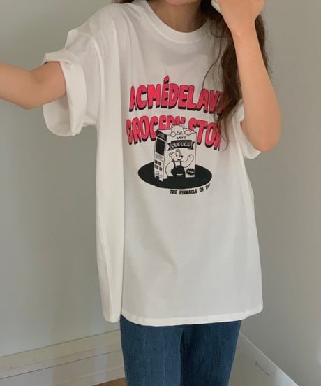 CEREAL BEAR オーバーサイズ プリントＴシャツ