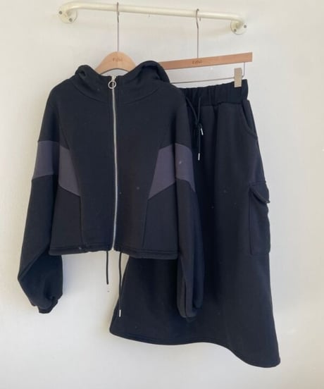 バイカラー ハイネック裏起毛 SET
