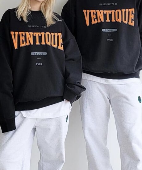 VENTIQUE ロゴスウェット