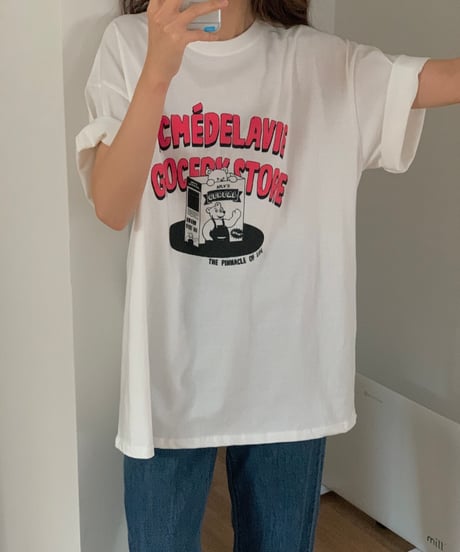 CEREAL BEAR オーバーサイズ プリントＴシャツ