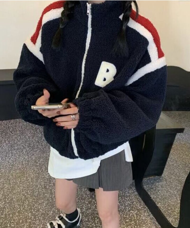 Bボアフリースジャケット | EYARN 