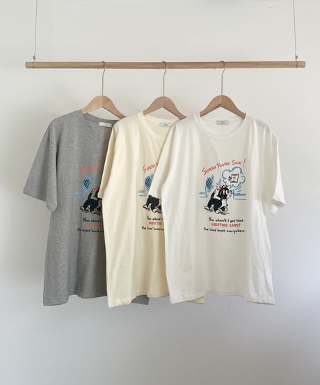 SORRY YOU'RE SICK プリントロゴTシャツ