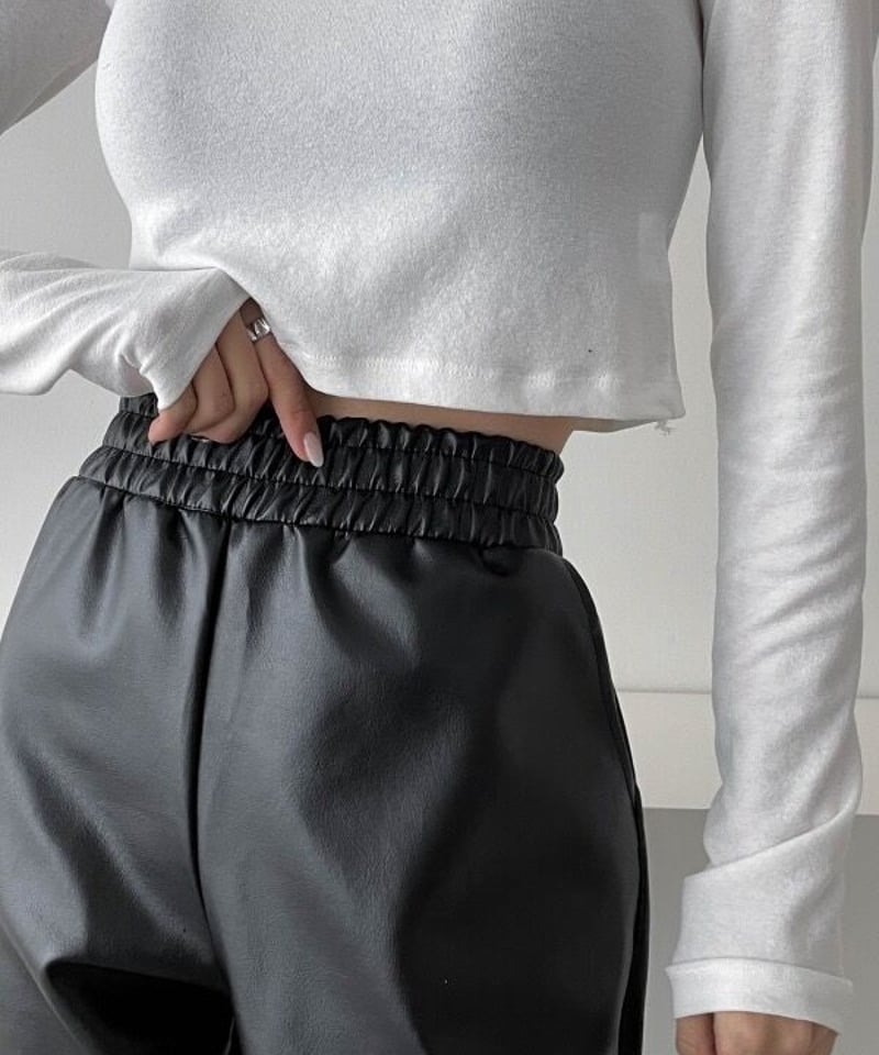 ジョブジュノー　レザーパンツ STAFF STYLING｜THE SHOP YOHJI YAMAMOTO