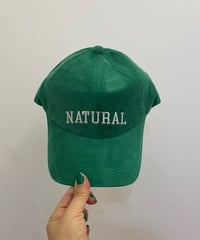 NATURAL コーデュロイキャップ