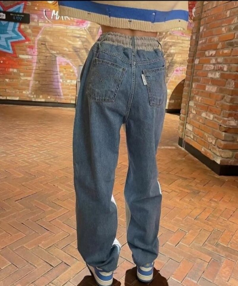 M556 150センチ　エイプ　デニム風　スウェットパンツ M556 150センチ エイプ デニム風 スウェットパンツ M556 150センチ