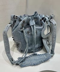 デニム バケットバッグ