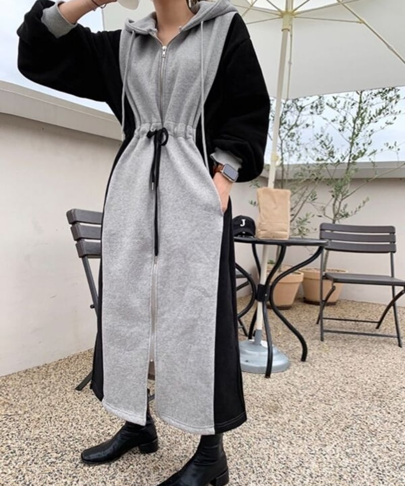 Saru 2wayワンピース　ロングワンピース ロングワンピース 2WAYワンピース Saru 2wayワンピース ロング