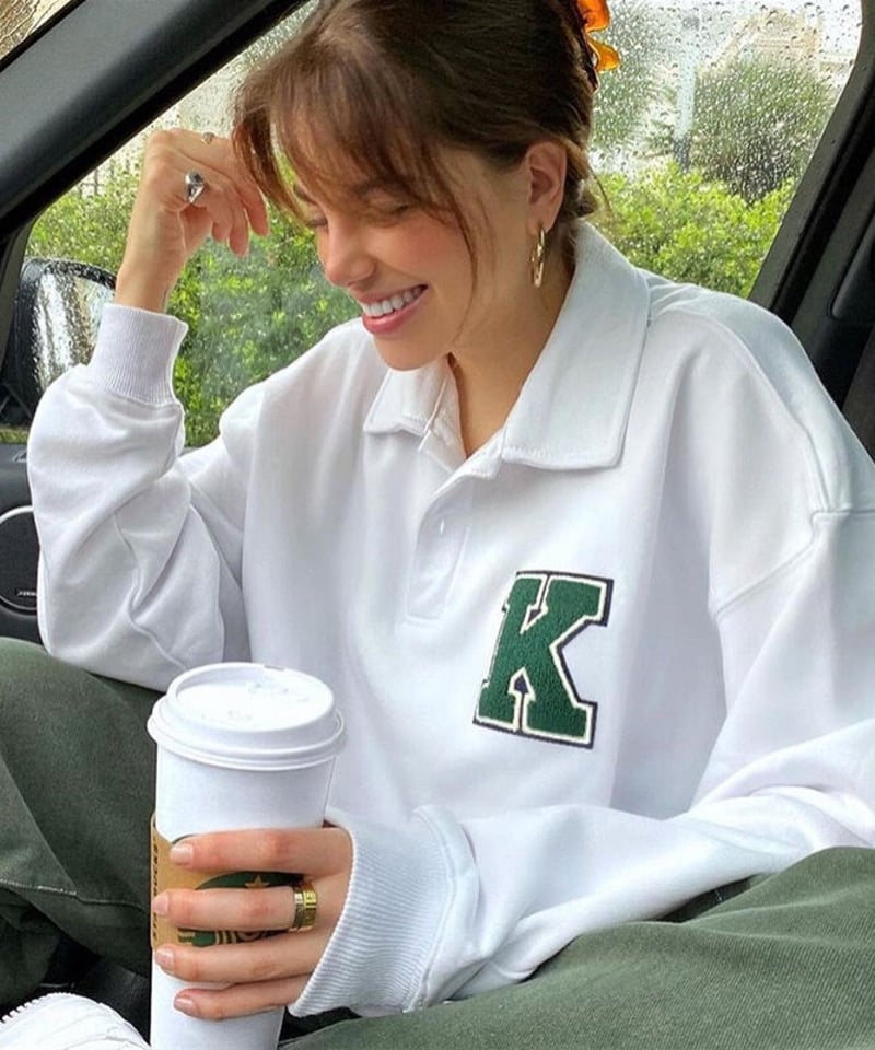 Kワッペン カレッジ ポロシャツ | EYARN