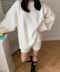 ドルマンスリーブニット＆フィットパンツ セットアップ