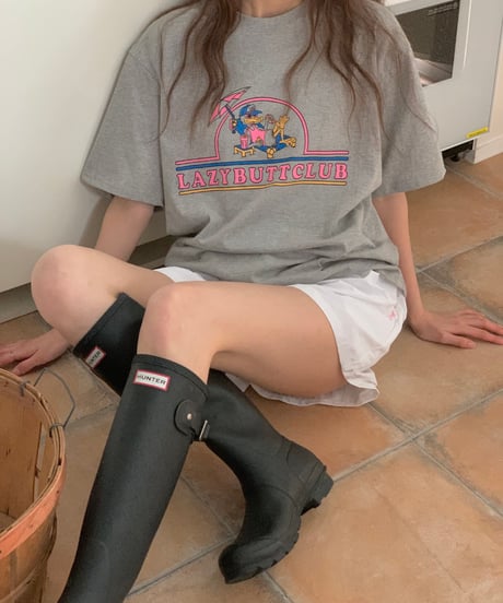 LAZYBUTTCLUB プリントTシャツ