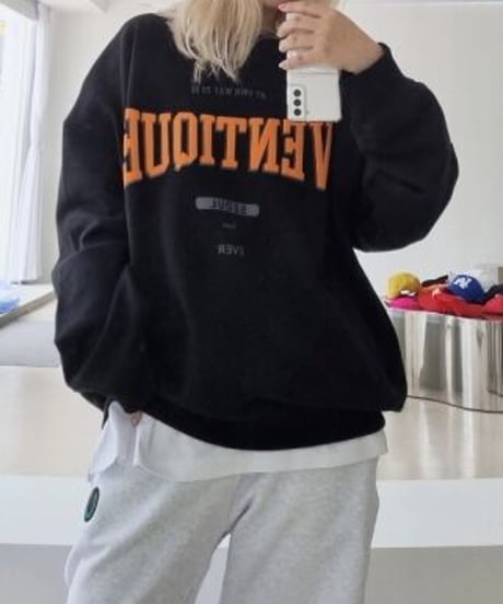 VENTIQUE ロゴスウェット