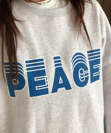 PEACE ロゴスウェット