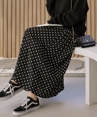 ボンボンドットスカート
