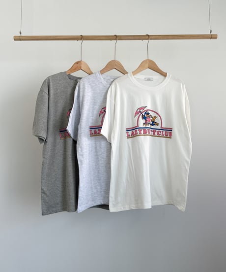 LAZYBUTTCLUB プリントTシャツ