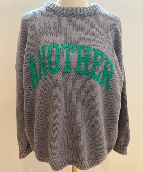 ANOTHER ロゴニットセーター