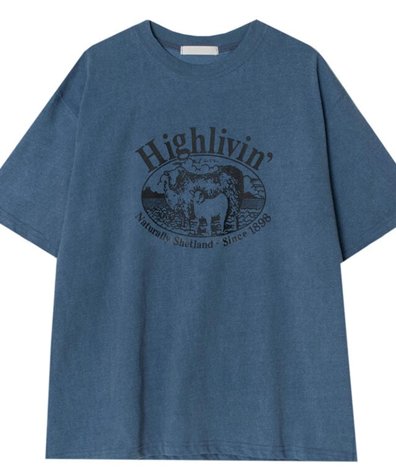 High livin' ロゴプリントTシャツ | EYARN