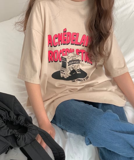 CEREAL BEAR オーバーサイズ プリントＴシャツ