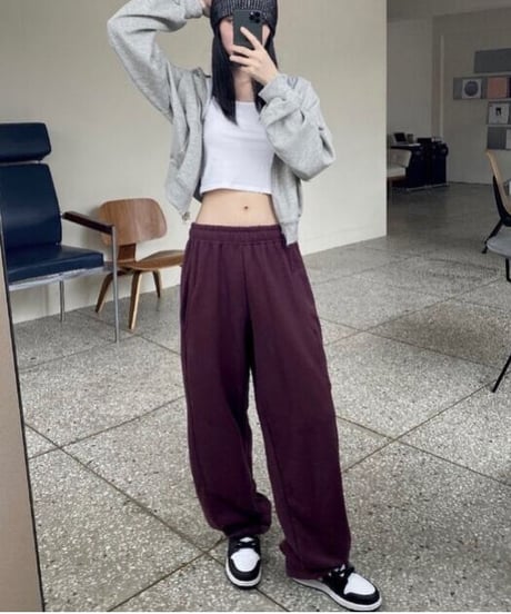 ドローストリング スウェットパンツ