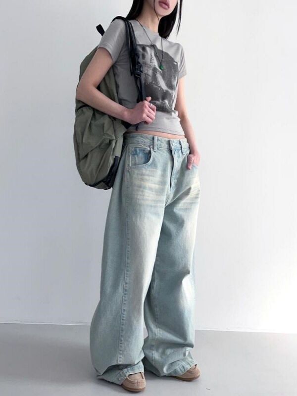 【関税込み】Objects IV Life ブルー バギージーンズ fit=scale-down,w=1200
