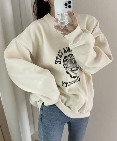 INDIANANA ロゴスウェット