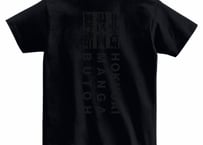 S サイズのみ 北斎漫画舞踏そぞろTシャツ（黒）・マゼンタピンクバック