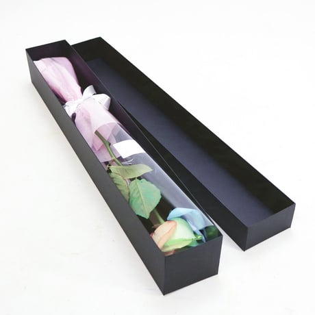 レインボーローズ ピュアパステル Mサイズ 1輪ＢＯＸ 生花 バラ 花束 ボックスフラワー フラワーギフト 安心のメーカー直販