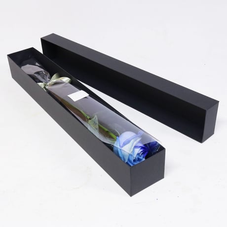 ブルーローズ グラデーション Mサイズ 1輪ＢＯＸ 生花 バラ 花束 ボックスフラワー フラワーギフト 安心のメーカー直販